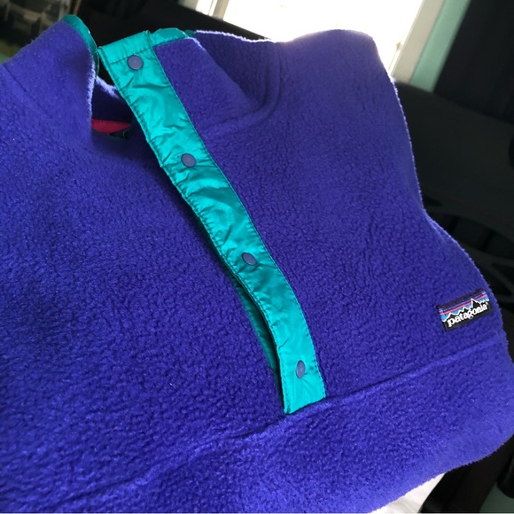 Vintage 1988 Patagonia Synchilla Snap-T Neck Pullover Fleece. Size Large. - Picture 13 of 16